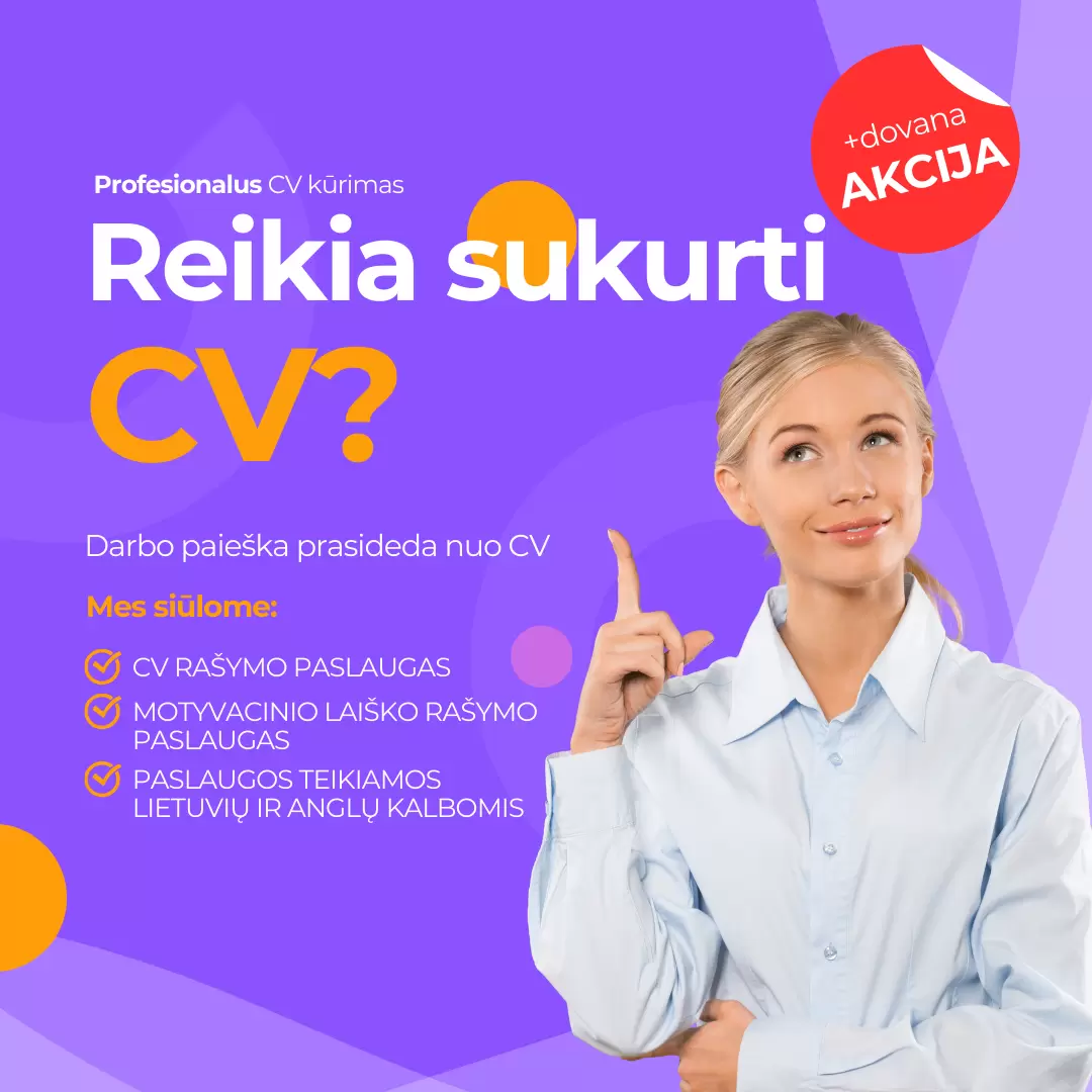 Profesionalus CV kūrimas reklama Profesionalus CV kūrimas, cv rašymas